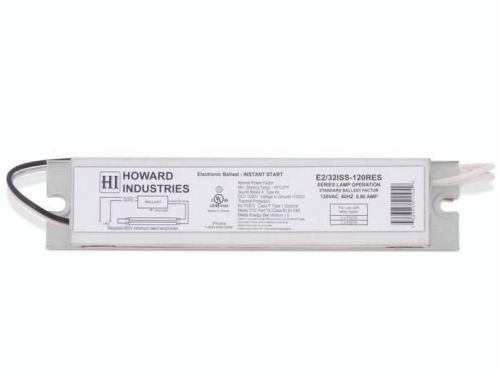 Howard lighting e2/32iss-120res 2 lamp f32t8 electronic fluoresc e2/32iss-120res for sale