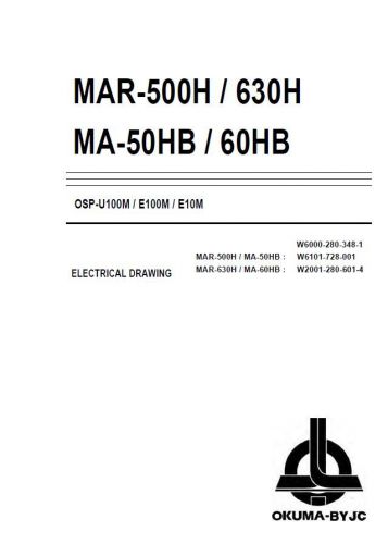 OKUMA MAR-500H/630H/MA-50HB/60HB/OSP-U100M/E100M/E10M Electrical Diagram