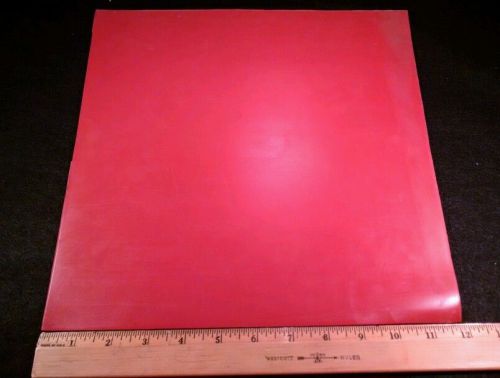 RED RUBBER GASKET MATERIAL  12&#034; x 12&#034; SQUARE       1/8&#034; THICKNESS