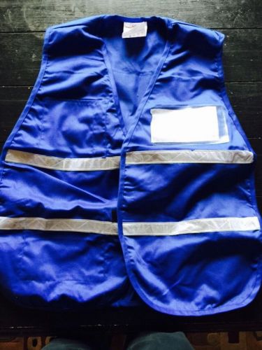 M-XL Incident Command Safety Vest Blue Reflective