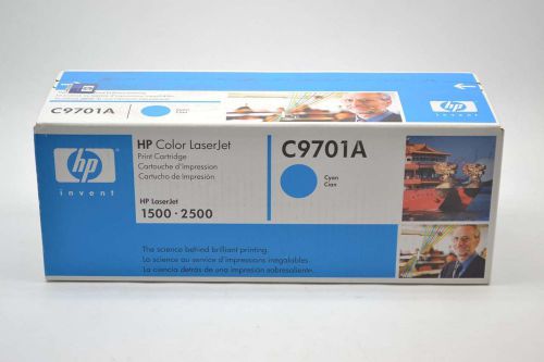 HEWLETT PACKARD HP C9701A LASERJET 1500-2500 CYAN COLOR PRINT CARTRIDGE B397085