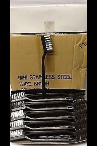 Wire brushes rare mini #440 stainless 50 pack case 45.00 sells for 129.00 for sale