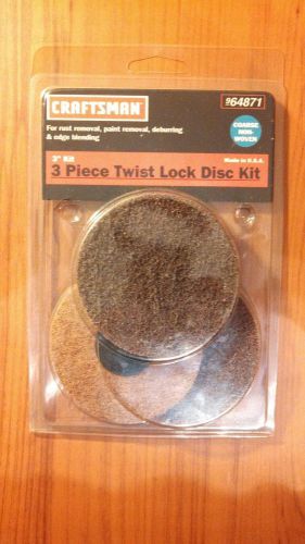 Craftsman #64871 3 piece twist lock disc kit *new* for sale