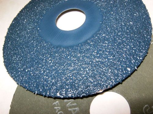 25 fibre disc 4 1/2 &#034; x 7/8 36 grit zirconia blue for sale