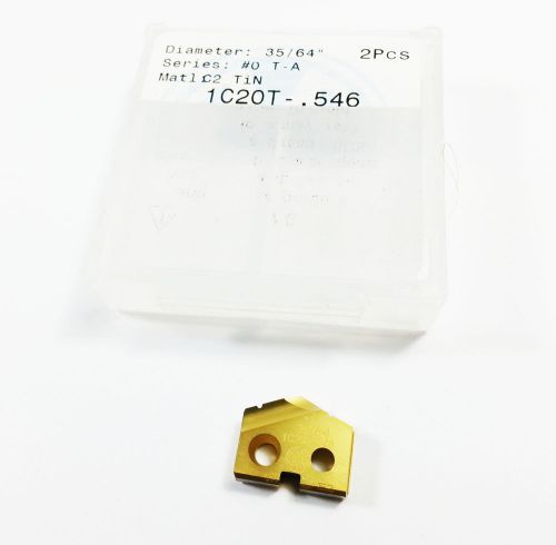 NEW 35/64&#034; AMEC #0 T-A Carbide C2 TiN Spade (Qty 1) Inserts (K661)