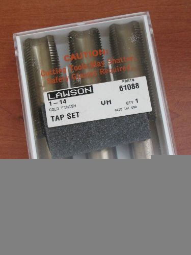 Lawson regency - hand tap kit, high speed steel (hss), 1-14  #61088 new for sale