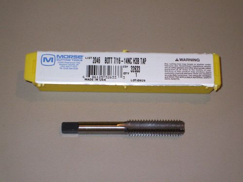 Morse 7/16&#034; - 14 Hand Tap (Bottoming) - 32633 - New