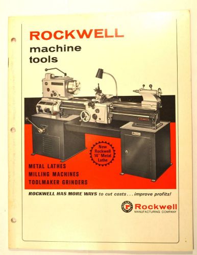 ROCKWELL MACHINE TOOLS CATALOG 1968 #RR47 Lathe screw machine Milling machine