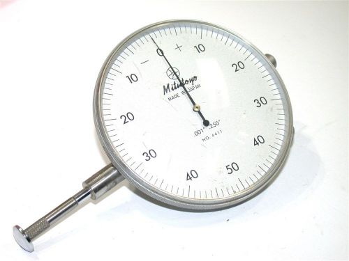 Mitutoyo 3 1/2&#034; dial .001&#034; indicator 0 to 1/4&#034; range model 4411 for sale