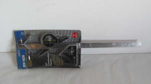 24&#034; combination square protractor 4 pc set ruler new for sale