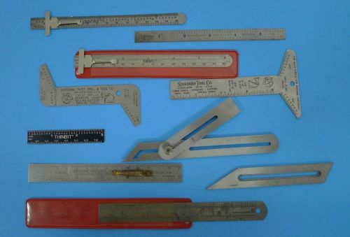 STARRETT &amp; BROWN &amp; SHARPE RULES SCALES DRILL POINT GAGES machinist tools *A3