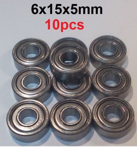 NEW  [10pcs] 6*15*5mm Japan Bearing Lot of 10 Shielded Bearings  6-15-5mm