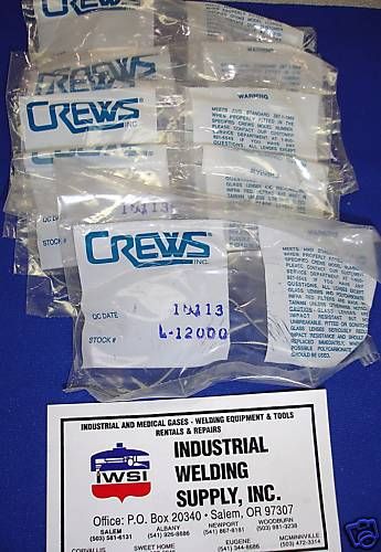 (6) Replacement lenses Crews Clear 12000
