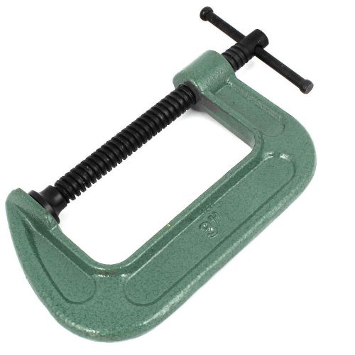 Woodworking Carpentry 3&#034; Capacity Metal Threaded Spindle Fixing G Clamp Tool