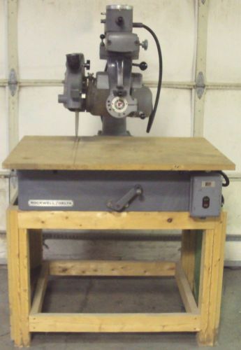Rockwell Delta 16&#034; Radial Arm Saw, 16-RAS Model, 5 HP, 460 V, 3 PH, Clean, Check