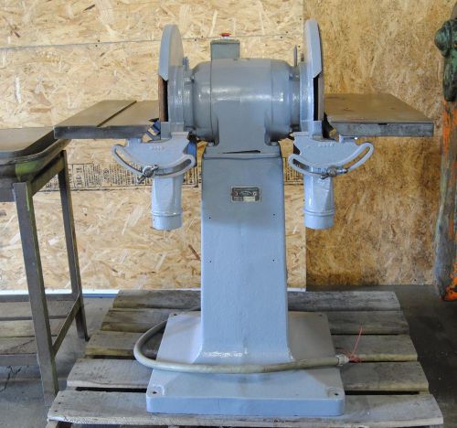 Rockwell crescent dual disc sander 18&#034; discs master electric 3hp motor for sale