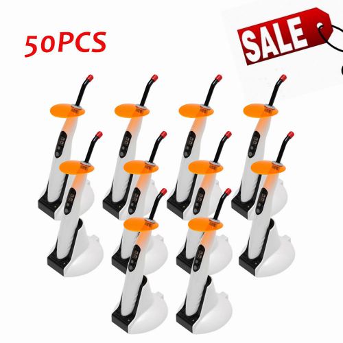 50 X Hot Sale Dentist Dental Wireless Cordless LED Curing Light Lamp Cure Unit