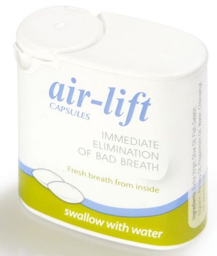 Air lift capsules immediate elimination of bad breath 40 capsules for sale