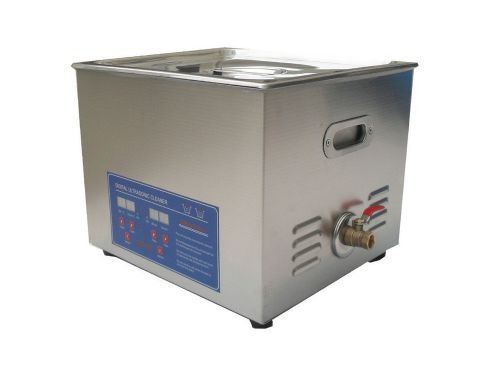 15 Liters 760 Watt Stainless Steel Digital Ultrasonic Cleaner Heater Timer DS