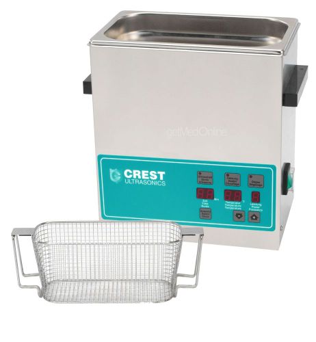Crest 1 gal digital ultrasonic cleaner w/timer+heat+degas+cover+basket, cp360d for sale