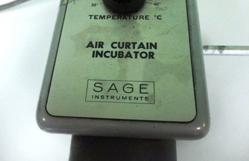 SAGE INSTRUMENTS AIR CURTAIN INCUBATOR MODEL 279 USED WORKS