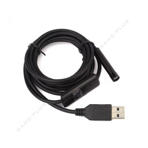 New 2m 6 led 7mm waterproof wire inspection borescope endoscope usb video camera for sale
