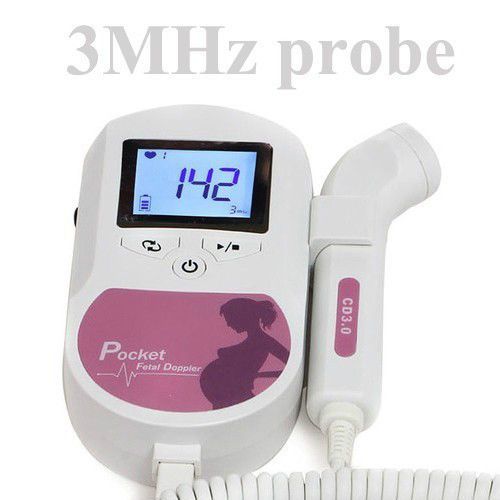 Factory direct Sale - Prenantal Fetal Doppler with 3Mhz probe free gel