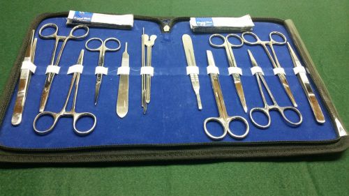 54 pcs minor surgery dissection dissecting student kit surgical instruments for sale