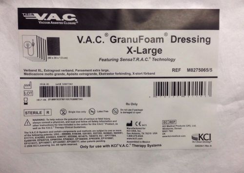 4 kci wound vac granufoam dressing kits x-large xl extra large exp04/17 m8275065 for sale