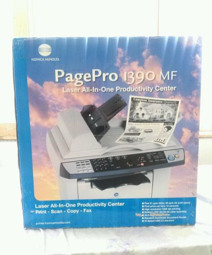 Konica Minolta PagePro All in One Productivity Center Print Scan Copier Fax NIB