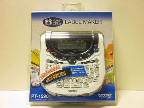 New brother pt-1290 label maker p-touch printer - home office scrapbooking hobby for sale