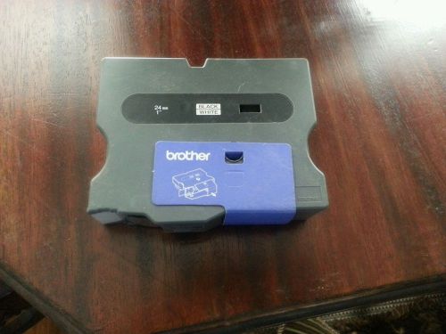 Brother 24mm 1in Black on White label maker refil replacement cartrage