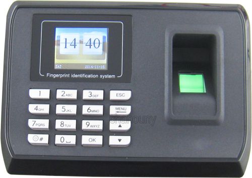 1.8” LCD Fingerprint Attendance Access Control time clock Recording System /USB