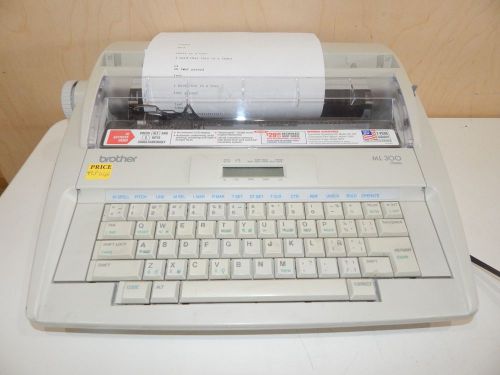 flp046) Brother ML300 Electronic Daisy Wheel Typewriter+Ribbon+Correction Tape.