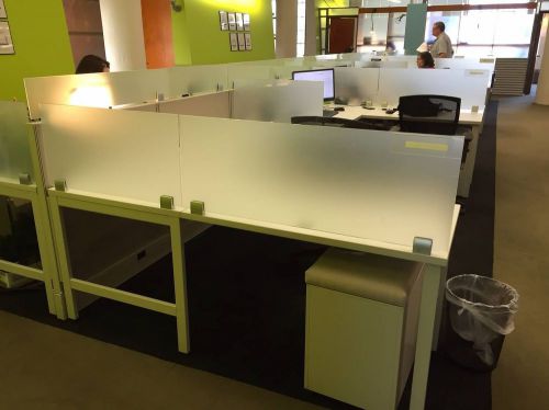 Low Profile Glass Paneled Cubicles