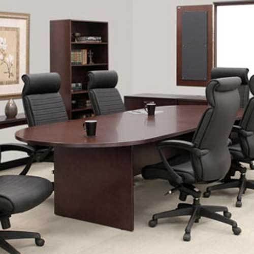 6&#039; - 12&#039; conference room table mahogany or cherry racetrack contemporary office for sale