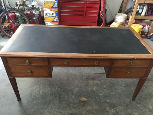 leather top office desk