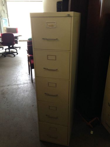 ***5 drawer letter size file cabinet by steelcase office furn w/lock&amp;key*** for sale