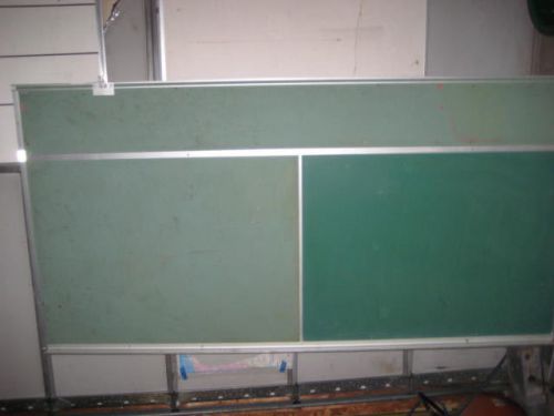 Large school style cork chalk board 4&#039; by 8&#039; with chalk tray for sale