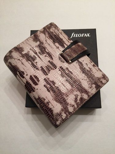 Filofax Enigma Deluxe Leather Pocket Organizer Planner Agenda W/box.