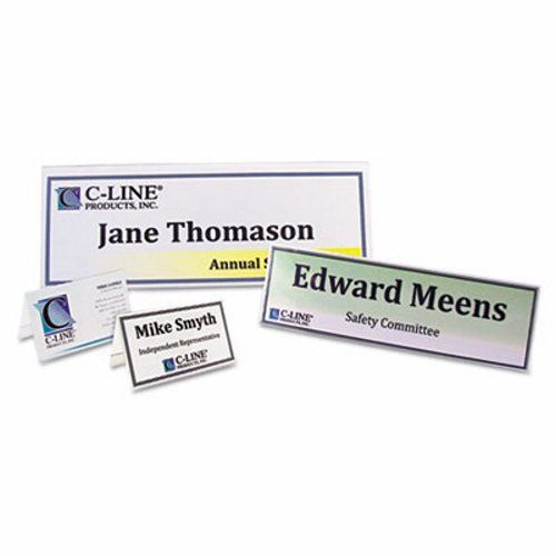 C-line Tent Card Holder, 2 1/2 x 8 1/2, Clear, 25/Box (CLI87597)