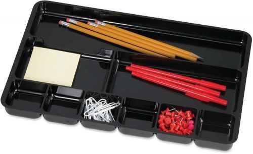 Drawer Organizer Tray Compartment 14 X 9 -1/16 X 1 Inches Black Spr60006