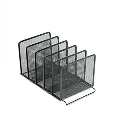 NEW Rolodex Mesh Collection Stacking Sorter, 5-Section, Black (22141)