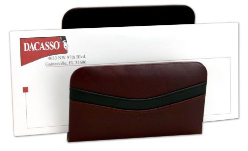 Dacasso Burgundy Leather Letter Holder