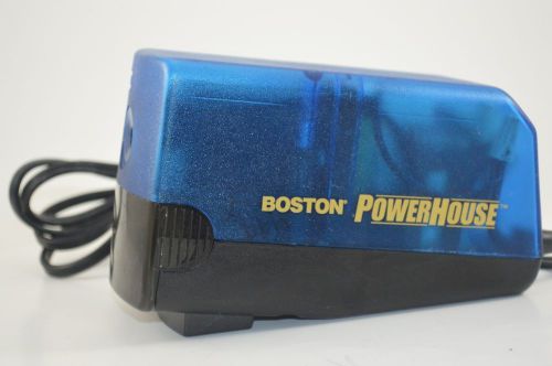 Boston Powerhouse Clear Blue Electric Pencil Sharpener