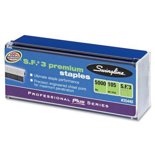 Swingline Sf3 Premium Staples - 105 Per Strip - 0.25&#034; Leg - 0.50&#034; (swi35440)