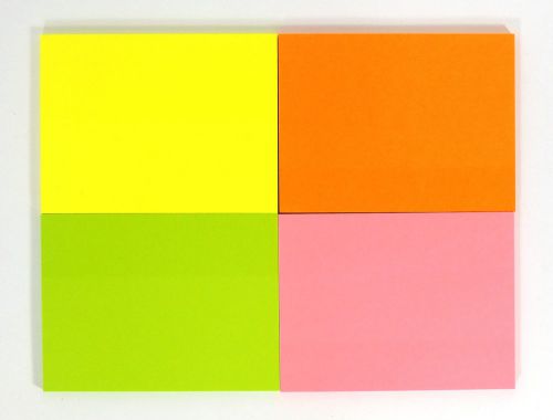 A-One Pointing-7-1 2Pack(320sheets) POST IT Sticky Notes Notepads 75X100mm 3X4&#034;