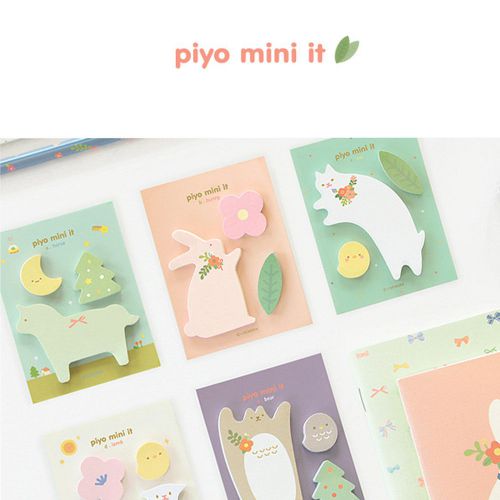 Korean Style Adhesive Paper Animal Sticker Bookmark Memo Index Pad Sticky Notes
