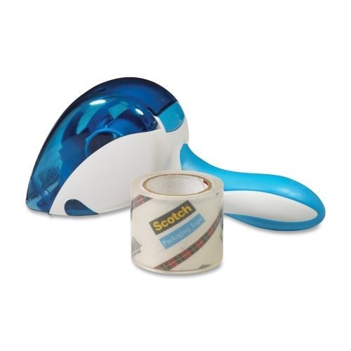 Scotch Easy-Grip Packaging Tape Dispenser - Holds Total 1 Tape -White