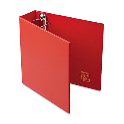 Heavy-Duty Binder with One Touch EZD Rings, 3&#034; Capacity, Red